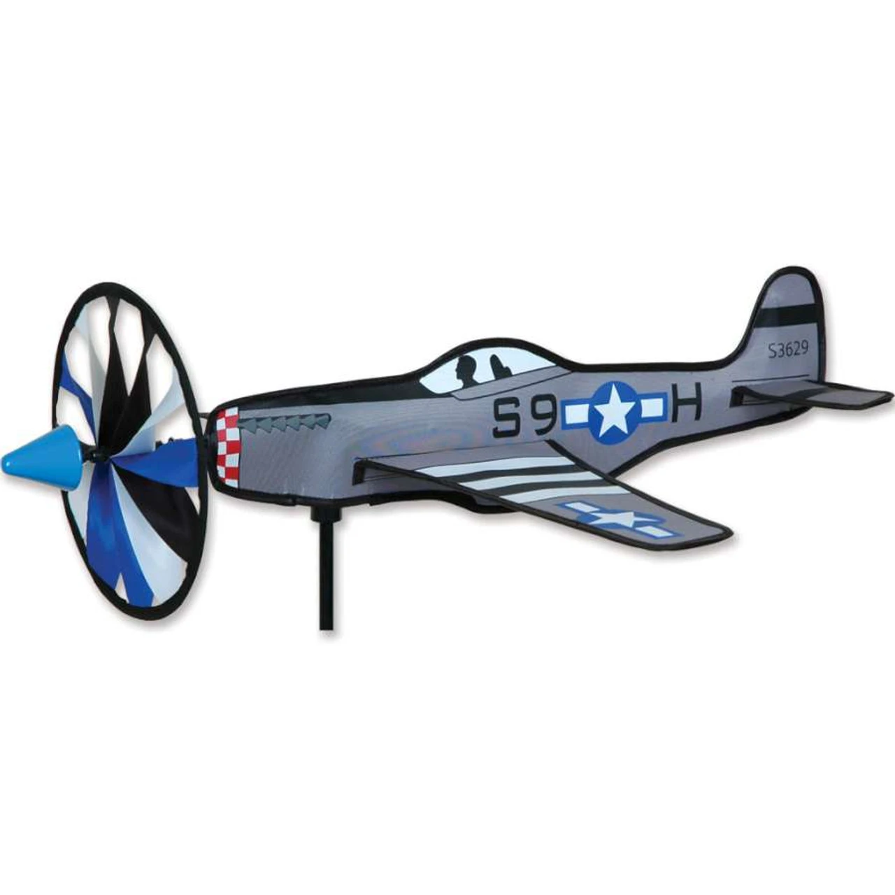 20" Lawn Spinner - P-51 Mustang 1 20" Lawn Spinner - P-51 Mustang