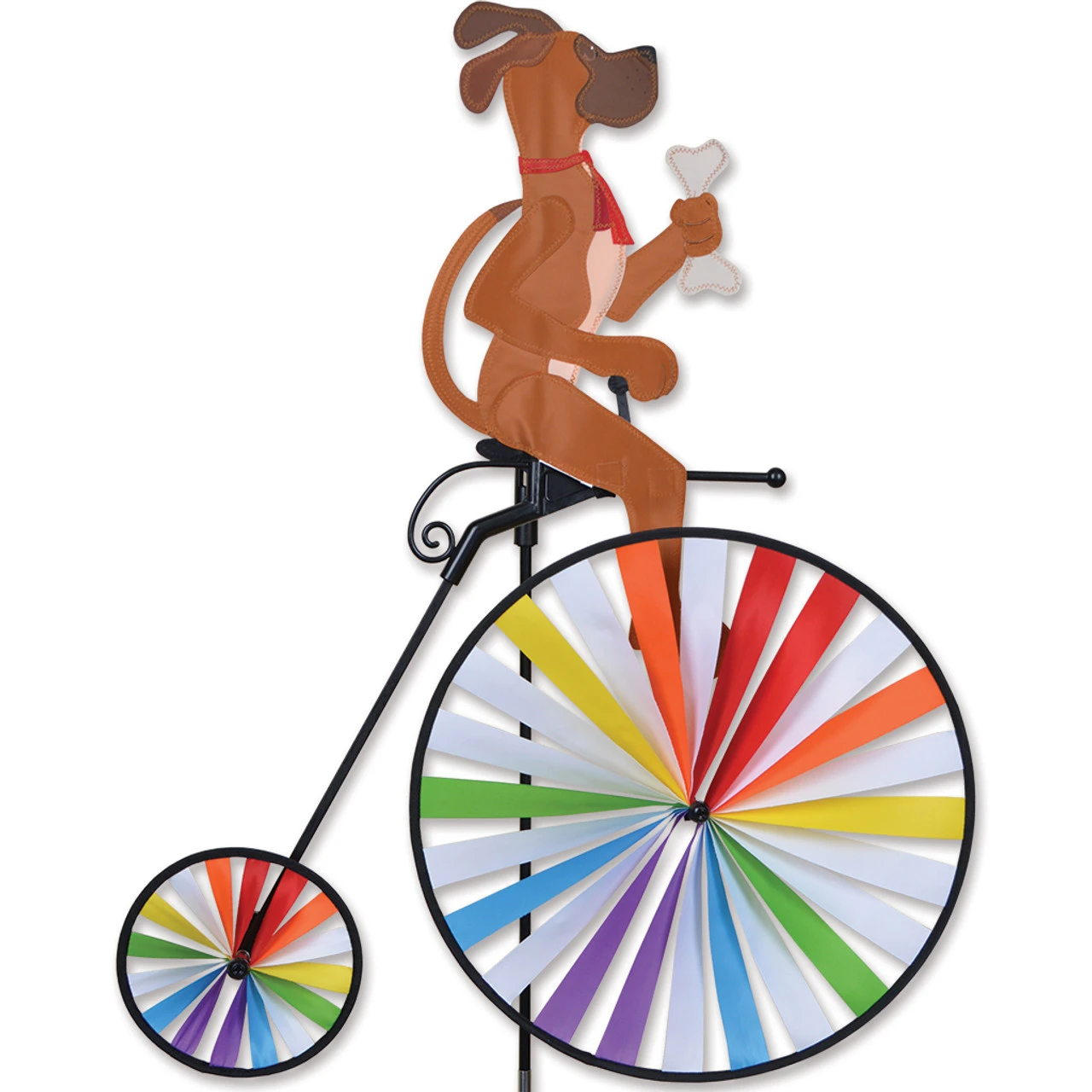 Premier® High Wheel Biker Lawn Spinner - Dog 1 Premier® High Wheel Biker Lawn Spinner - Dog