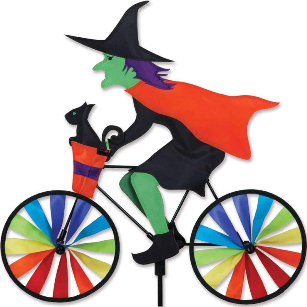 Premier® 20" Lawn Spinner - Witch On A Bike 1 Premier® 20" Lawn Spinner - Witch On A Bike