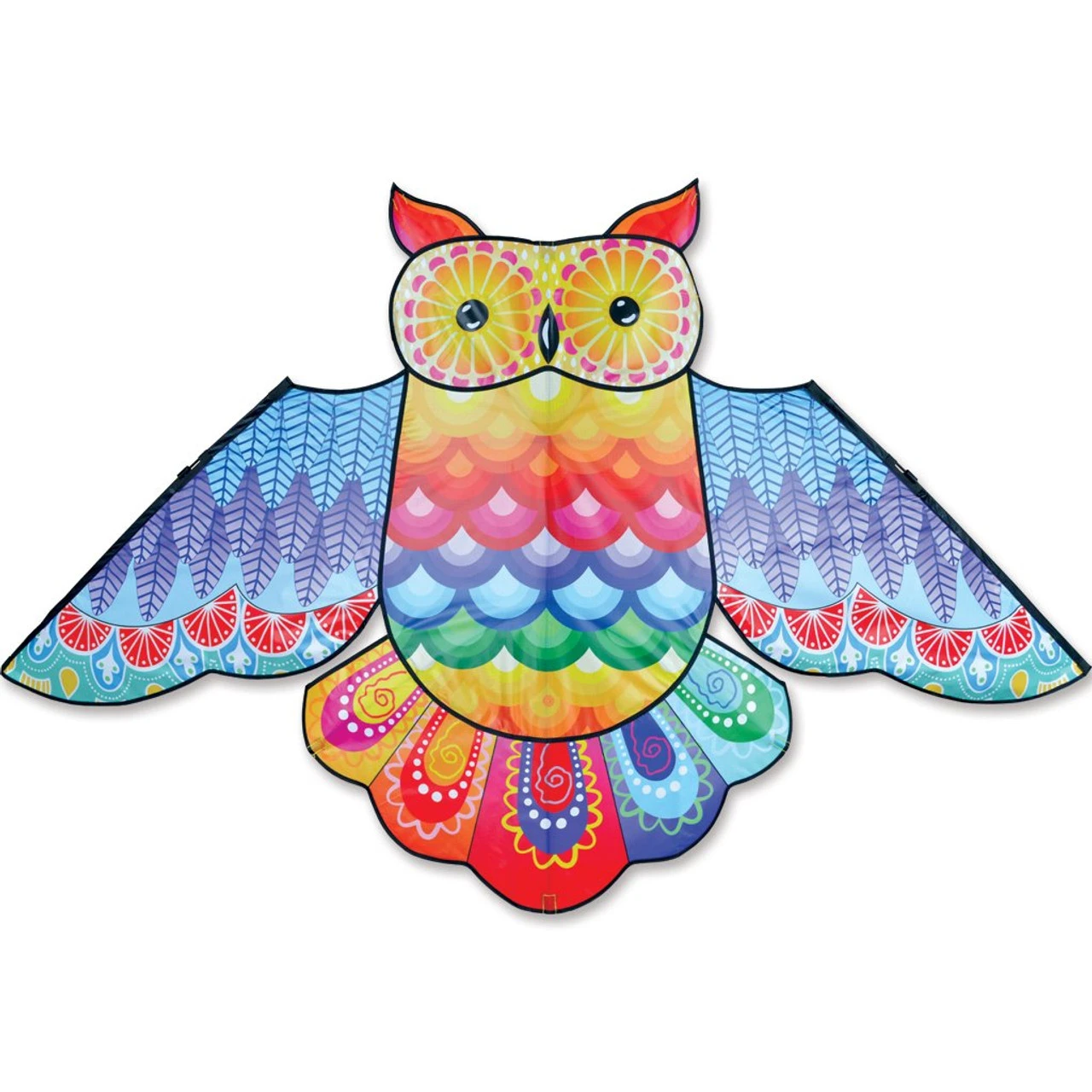 70" Rainbow Owl Bird Kite 1 70" Rainbow Owl Bird Kite