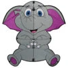 Critter Kites - 35" Elephant Kite