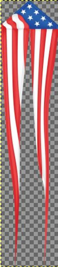 55 Inch Patriotic Delta With Tails